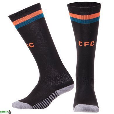 Гетры детские с символикой футбольного клуба SPOINT CHELSEA AWAY 2022 ETM2218-CH2 (размер 32-39, черный)