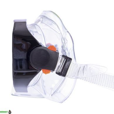 Набор для плавания маска c трубкой Zelart M138-SN50-4-PVC Черный-синий-прозрачный