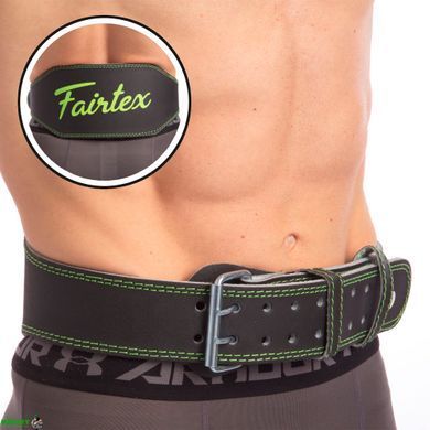 Пояс атлетический кожаный FAIRTEX 167075 S ширина-15см черный