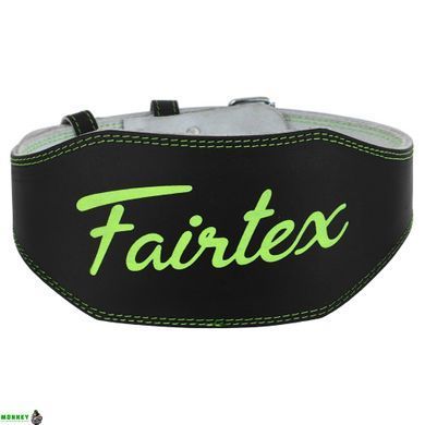 Пояс атлетический кожаный FAIRTEX 167075 S ширина-15см черный