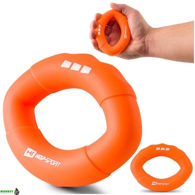 Эспандер силиконовый овальный 22,6 кг Hop-Sport HS-S022OG оранжевый