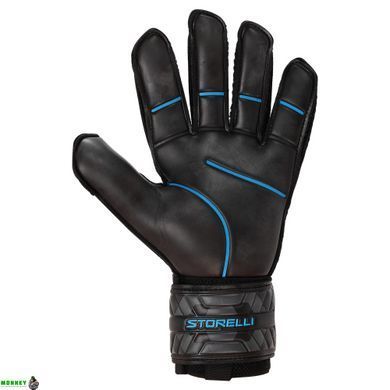 Перчатки вратарские с защитой пальцев STORELLI SP-Sport FB-905 Черный-зеленый 10