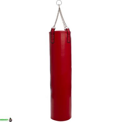 Мішок боксерський Циліндр із ланцюгом ZELART BO-1979 висота 180см червоний