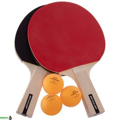 Набор для настольного тенниса DUNLOP DL679332 D TT MATCH 2 PLAYER SET 2 ракетки 3 мяча
