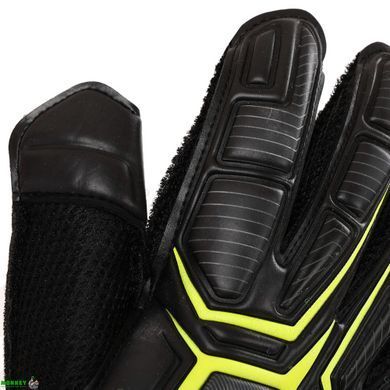 Перчатки вратарские с защитой пальцев STORELLI SP-Sport FB-905 Черный-зеленый 10