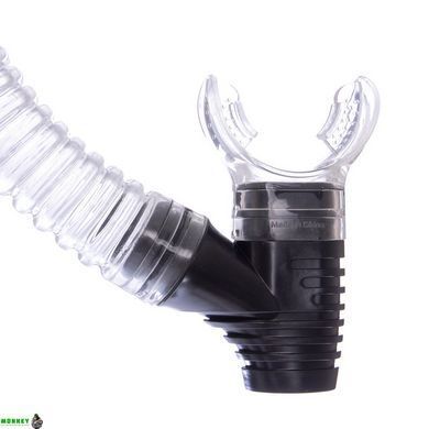 Набор для плавания маска c трубкой Zelart M138-SN50-4-PVC Черный-синий-прозрачный