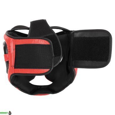 Шлем боксерский с полной защитой кожаный TWN BO-0774 Черный-синий S