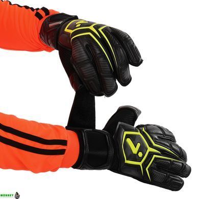 Перчатки вратарские с защитой пальцев STORELLI SP-Sport FB-905 Черный-зеленый 10