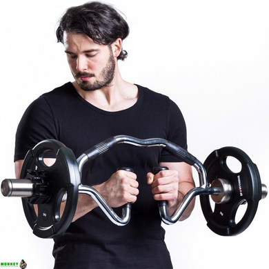 Гриф олимпийский Bi-Tri-Trap York Fitness 86см (50мм) с резиновыми рукоятками