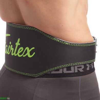 Пояс атлетический кожаный FAIRTEX 167075 S ширина-15см черный