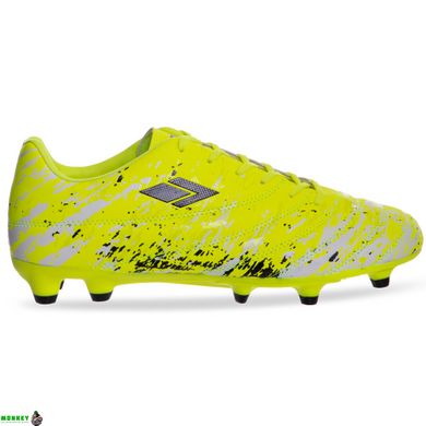 Бутсы футбольная обувь DIFENO 20517B-4 LIME/BLACK/WHITE размер 40-45 (верх-PU, лимонный-черный-белый)