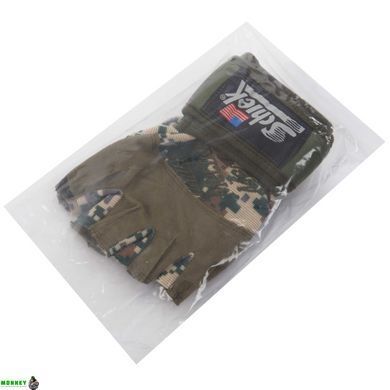 Перчатки для фитнеса и тяжелой атлетики SCHIEK SP-Sport BC-4928 Камуфляж Woodland XL