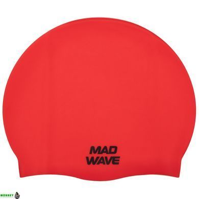 Шапочка для плавання MadWave Intensive Big M053112 Червоний (силікон,)