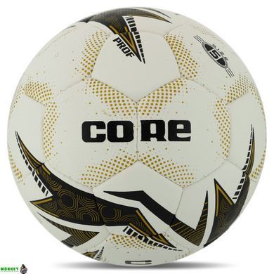 Мяч футбольный CORE PROF FB-8458 Белый-серебряный №5