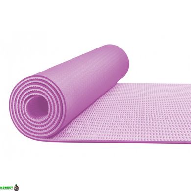 Коврик (мат) для йоги и фитнеса 4FIZJO TPE 6 мм 4FJ0143 Pink/Purple
