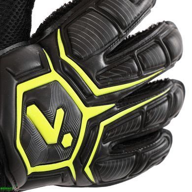 Перчатки вратарские с защитой пальцев STORELLI SP-Sport FB-905 Черный-зеленый 10