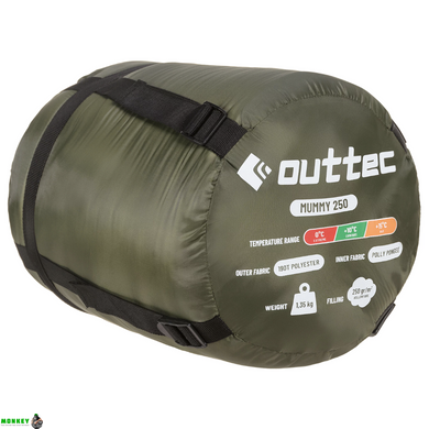 Спальный мешок кокон Outtec Mummy демисезон хаки