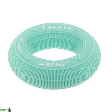 Эспандер кистевой силиконовый PowerPlay PP-4330 Hand Grip Loops Medium 22.5-27 кг. Мятный
