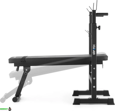 Скамейка со стойками для тренировок со штангой Gymtek XL700 складная