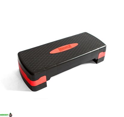 Степ-платформа PowerPlay 4328 (2 уровня 10-15 см) Черно-красная