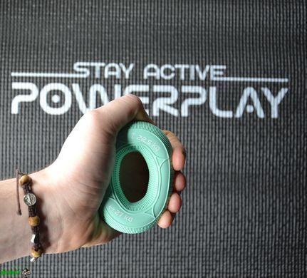 Эспандер кистевой силиконовый PowerPlay PP-4330 Hand Grip Loops Medium 22.5-27 кг. Мятный