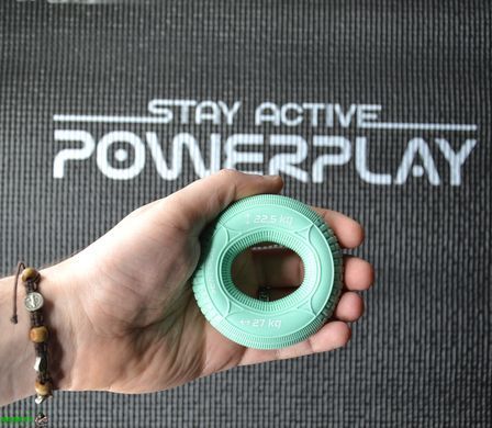 Эспандер кистевой силиконовый PowerPlay PP-4330 Hand Grip Loops Medium 22.5-27 кг. Мятный