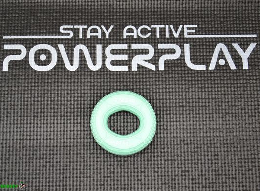 Эспандер кистевой силиконовый PowerPlay PP-4330 Hand Grip Loops Medium 22.5-27 кг. Мятный
