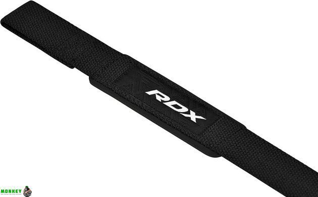 Лямки для тяги RDX S4 Gym Cotton Gel Straps Black Plus