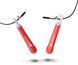 Скакалка Hop-Sport Crossfit с пластиковыми ручками HS-P010JR красная
