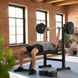 Скамейка со стойками для тренировок со штангой Gymtek XL700 складная