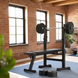 Скамейка со стойками для тренировок со штангой Gymtek XL700 складная