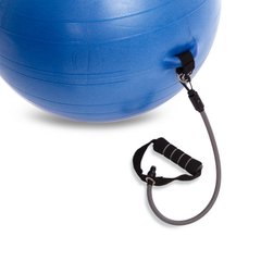 М'яч для фітнесу фітбол з еспандером PRO-SUPRA FI-075T-65 65см кольори в асортименті