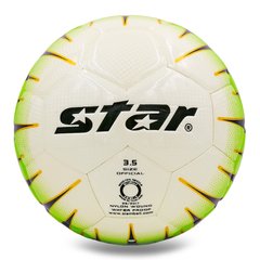 Мяч для футзала №4 Клееный-PU STAR JMU35000Y (белый)
