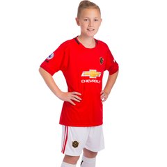 Форма футбольна дитяча MANCHESTER UNITED домашня 2020 SP-Planeta CO-0955 (р-р 20-28-6-14років, 110-155см, червоно-білий)
