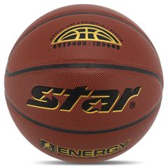 Мяч баскетбольный PU №7 STAR ENERGY BB4317 (PU, бутил, коричневый)