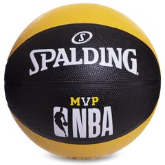 М&#39;яч баскетбольний гумовий №7 SPALDING 83832Z NBA Mvp Color All Surface (гума, бутіл, чорний-жовтий)