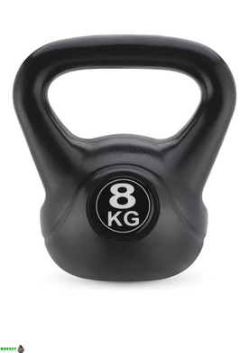 Гиря вінілова Gymtek 8кг чорний