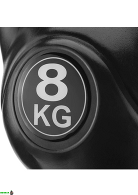 Гиря вінілова Gymtek 8кг чорний