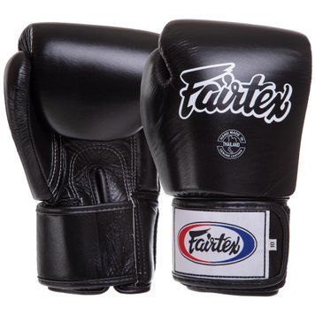 Перчатки боксерские кожаные FAIRTEX BGV1 Черный 10 унции