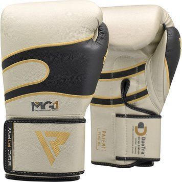 Рукавички боксерські RDX Leather Pearl White 14 ун.