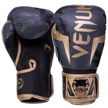 Перчатки боксерские кожаные на липучке VENUM ELITE BOXING VN1392-535 Камуфляж 16 унций камуфляж