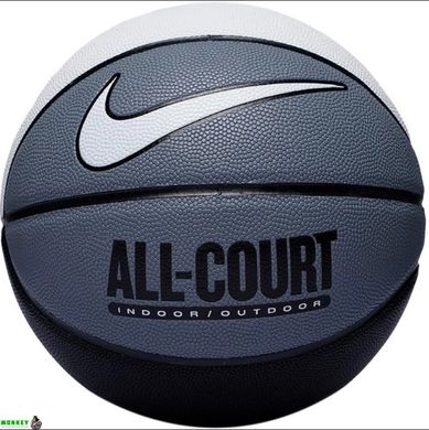М'яч баскетбольний Nike EVERYDAY ALL COURT 8P DEFLATED WHITE/COOL GREY/BLACK/WHITE size 7