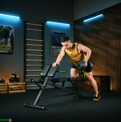 Скамья тренировочная Trex Sport TX-200B с партой Скотта