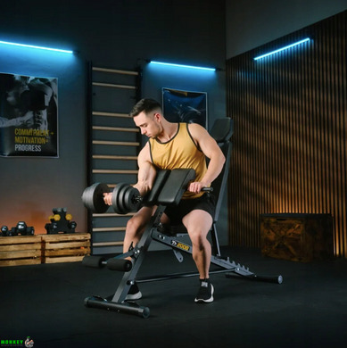 Скамья тренировочная Trex Sport TX-200B с партой Скотта