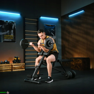 Скамья тренировочная Trex Sport TX-200B с партой Скотта