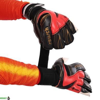 Перчатки вратарские FB-812 Черный-красный 10 REUSCH (PVC)