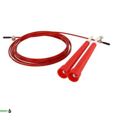 Скакалка швидкісна Кросфіт зі сталевим тросом Jello FI-4952 2,75м