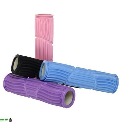 Роллер масажний циліндр (ролик мфр) 45см Grid Spine Roller SP-Sport FI-9390 Рожевий