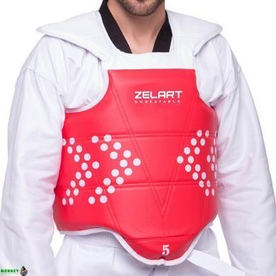 Захист корпусу та ключиці (жилет) двосторонній Zelart BO-0030 5 (зріст 180) червоний-синій