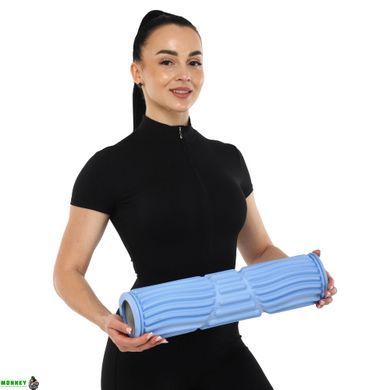 Роллер масажний циліндр (ролик мфр) 45см Grid Spine Roller SP-Sport FI-9390 Рожевий